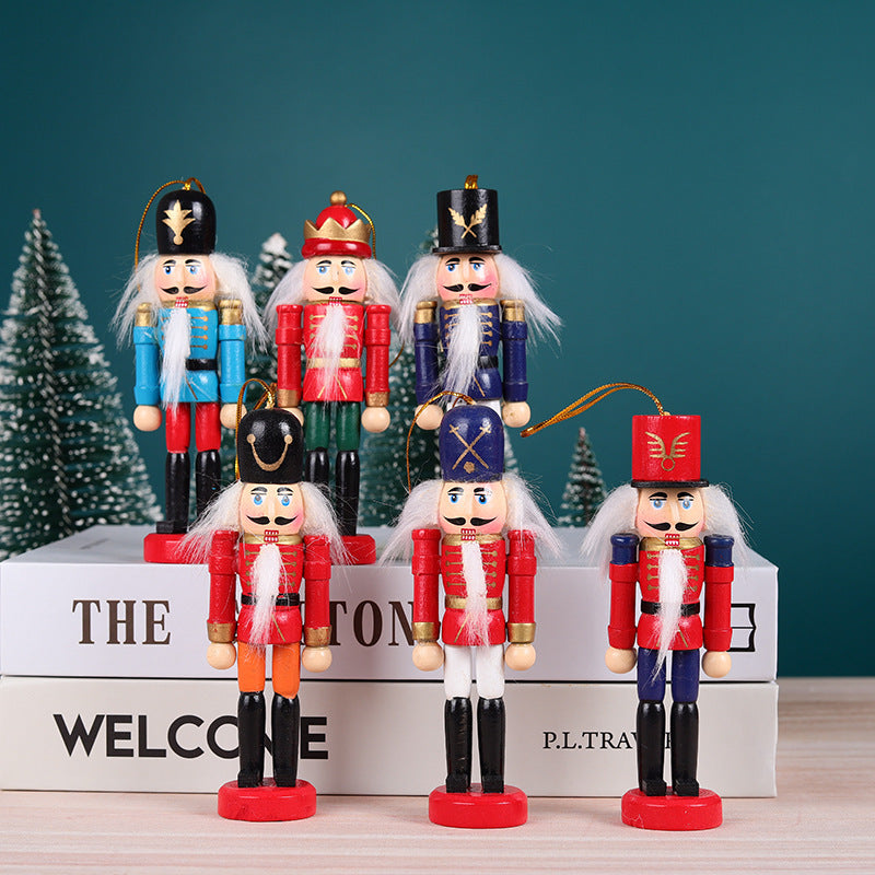 Christmas Nutcracker Soldier 6-piece Set Nutcracker Ornaments